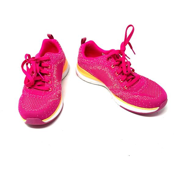 Skechers Size 9 Sneakers Pink Memory Foam Air Cooled Lace Up Running Comfort - Picture 1 of 10